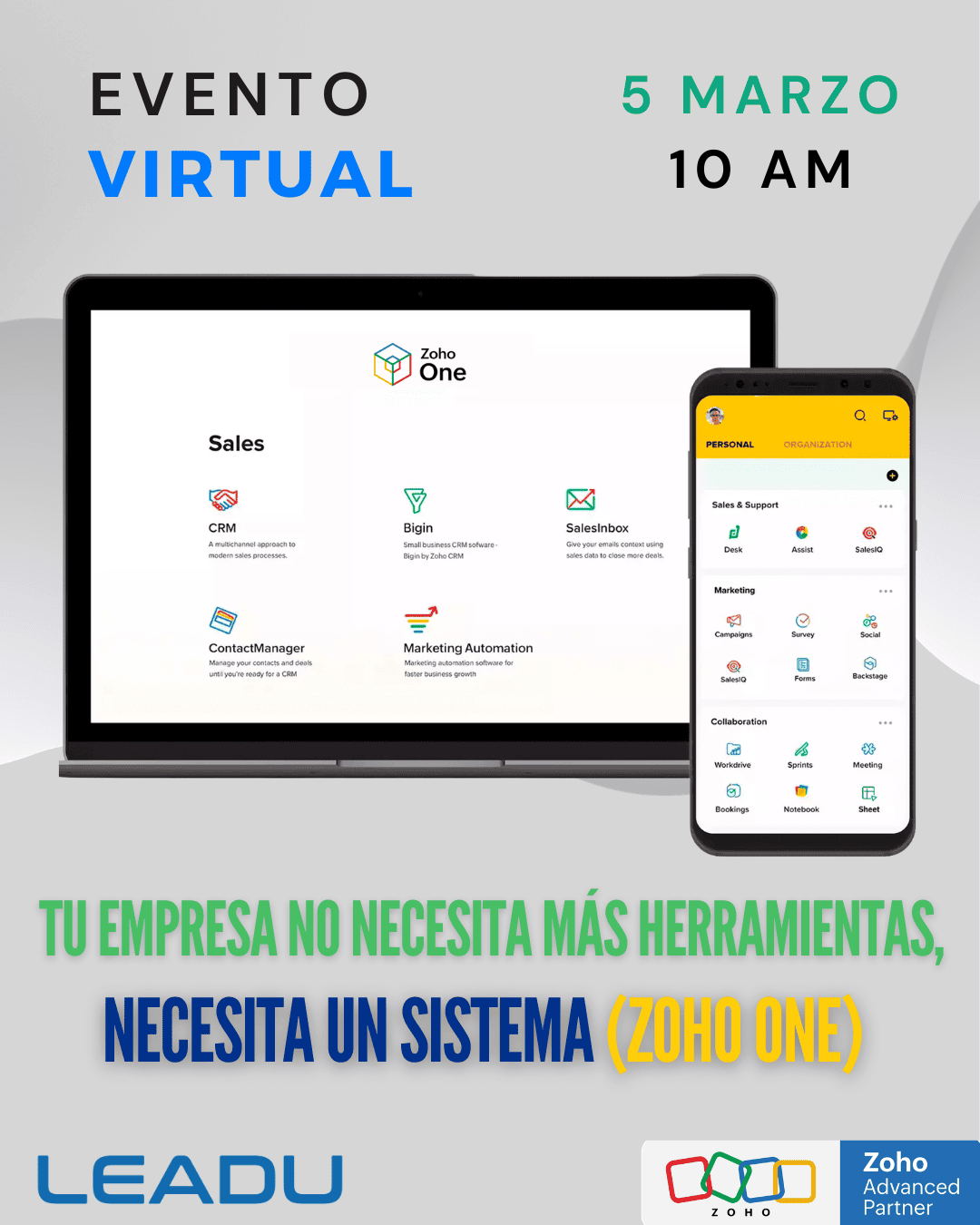 Tu empresa no necesita más herramientas, necesita un sistema (Zoho One)